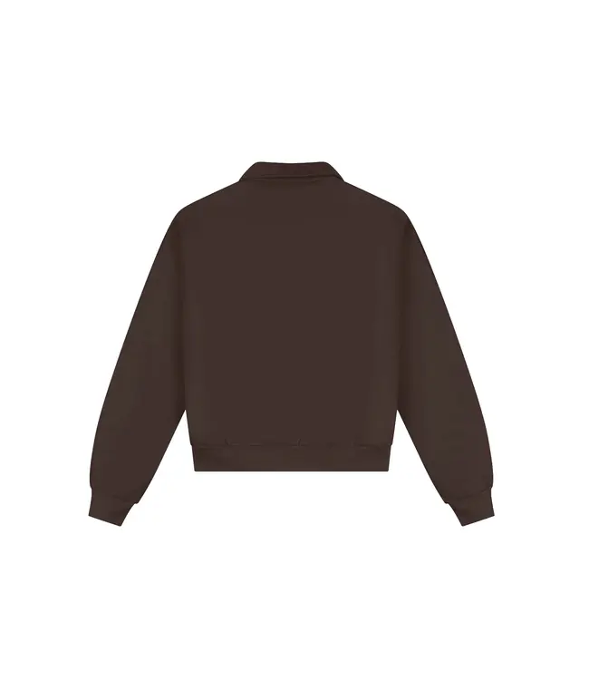 Malelions College Polo Sweater Dark Brown