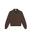 Malelions College Polo Sweater Dark Brown