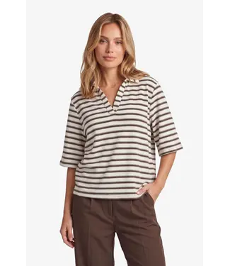 Fluresk Fluresk Top Clyde Offwhite / Dark Chocolate