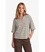 Fluresk Top Clyde Offwhite / Dark Chocolate
