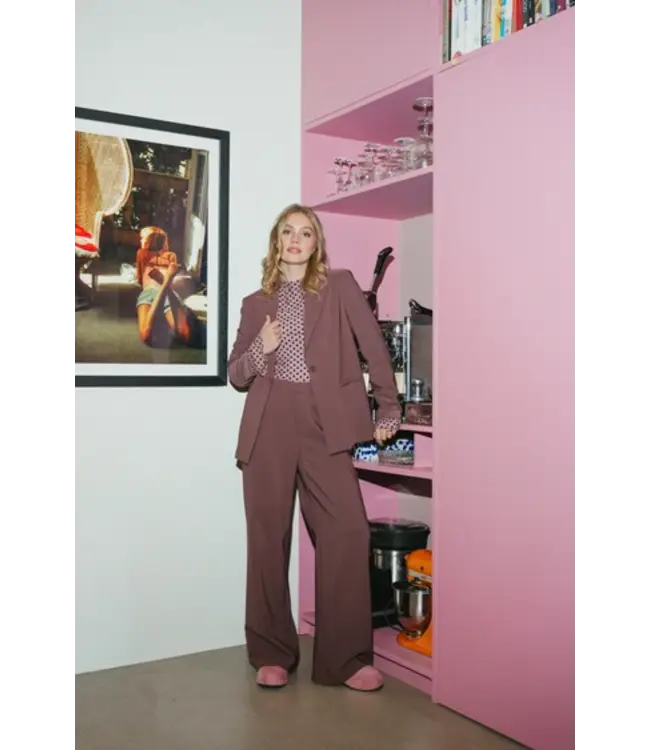 Fluresk Broek Jule Rosy Brown
