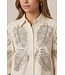 CS The Label Blouse Lisanne Sand / Mocha Brown