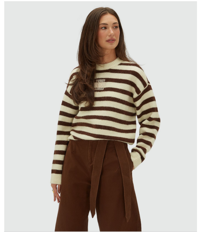 Josh V Trui Ize Brown Stripe