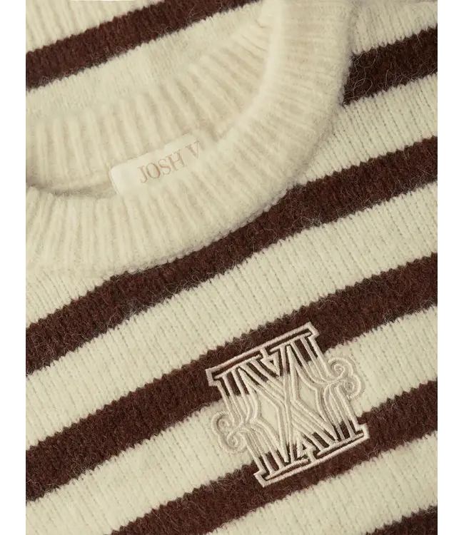 Josh V Trui Ize Brown Stripe