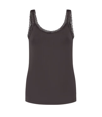 Lady Day Lady Day Top Lacy Dark Brown