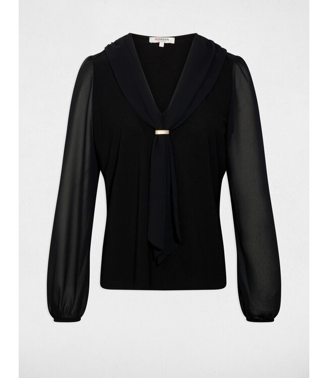 Morgan Blouse Thival Noir Black