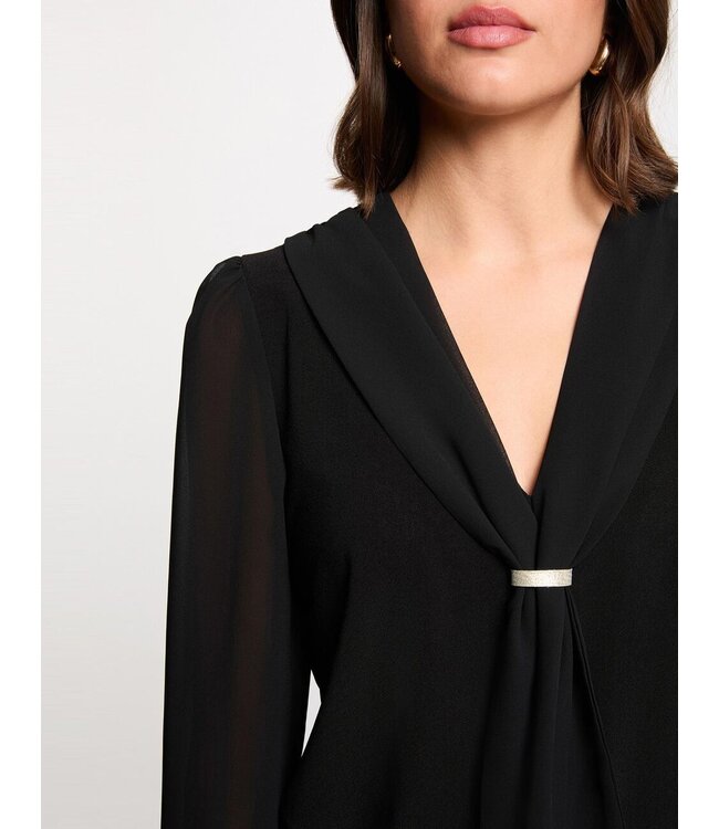 Morgan Blouse Thival Noir Black