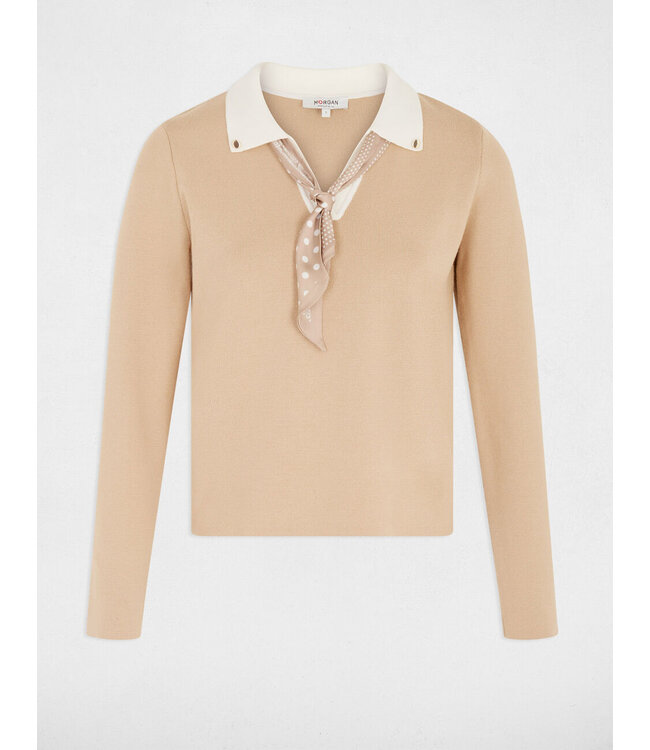 Morgan Top Mcil Beige Cacahuete
