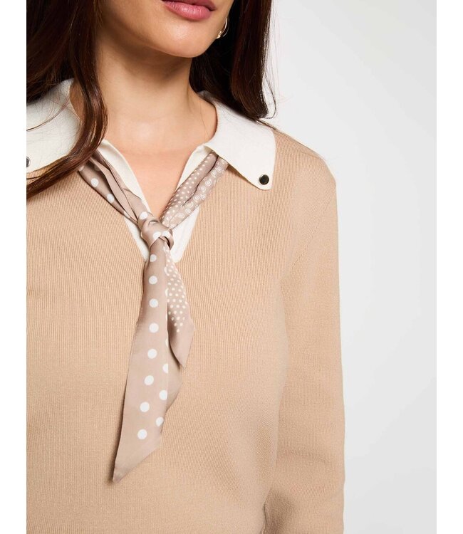 Morgan Top Mcil Beige Cacahuete