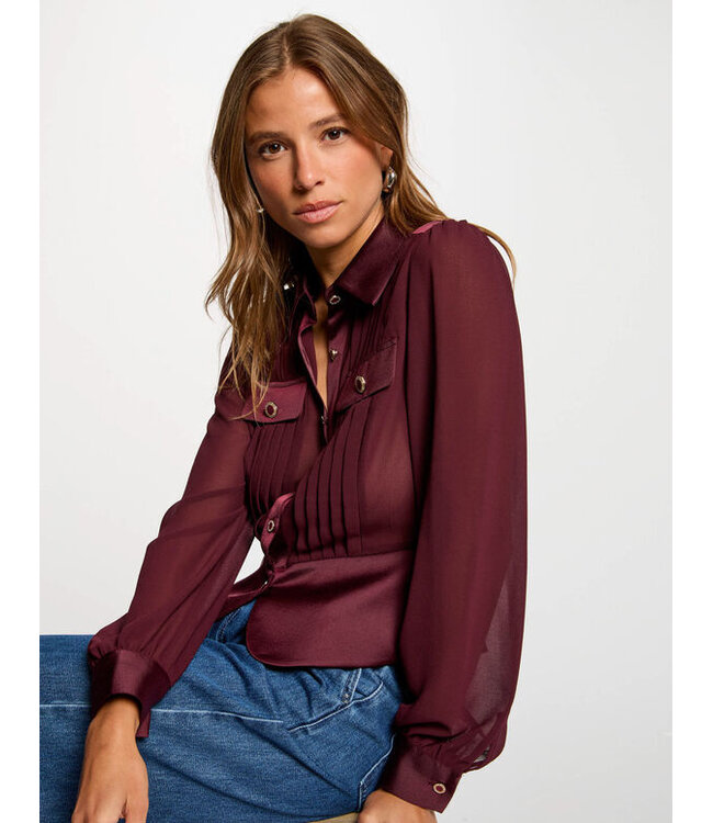 Morgan Blouse Cloclo Prune
