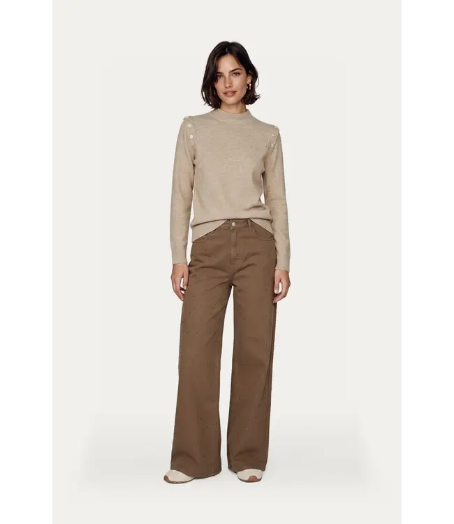 CS The Label Trui Pullover Kalina Khaki