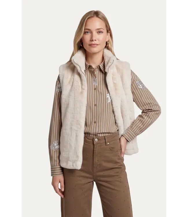 CS The Label Gilet Geraldine Sand
