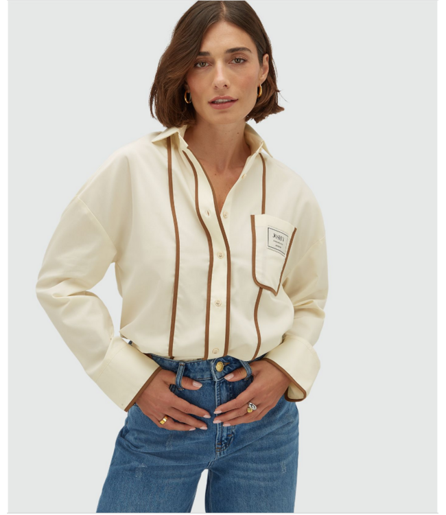 Josh V Blouse Kea Cloud White