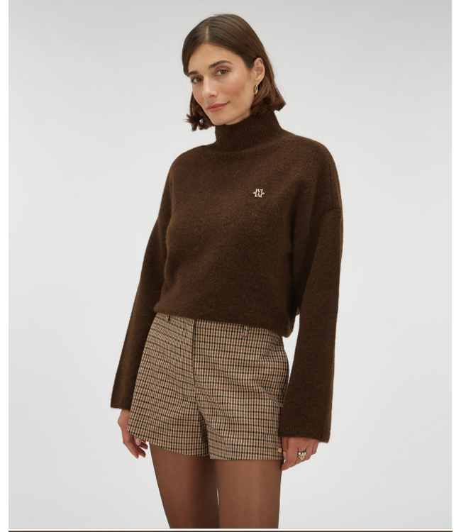Josh V Short Damy Brown Check
