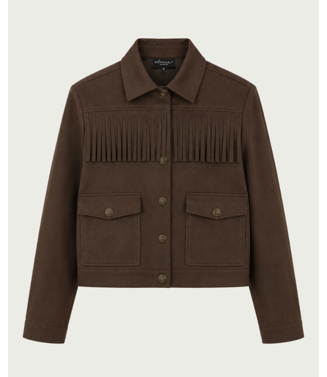 Elvira Jacket Suzy Dark Coffee Suede