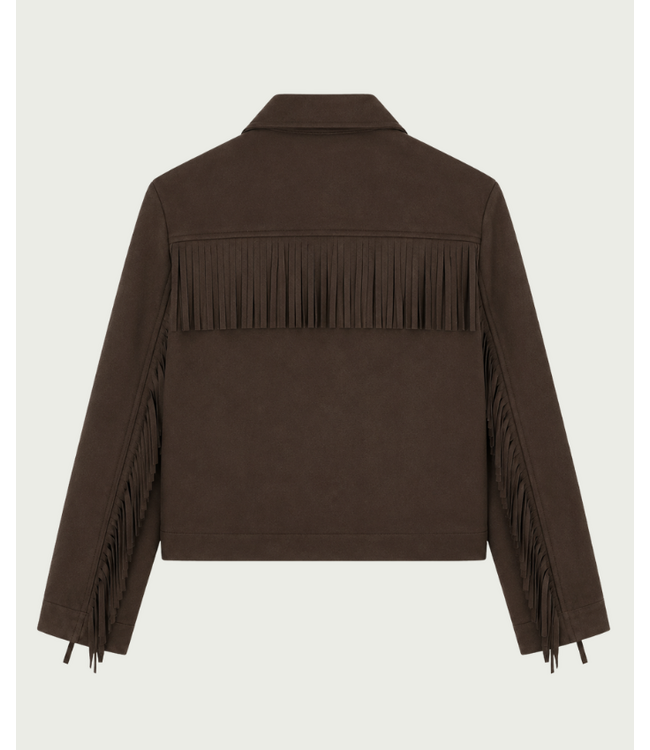 Elvira Jacket Suzy Dark Coffee Suede