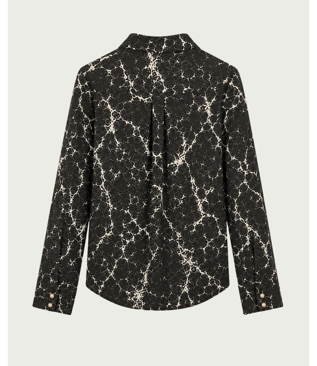 Elvira Blouse June Brown Marmer