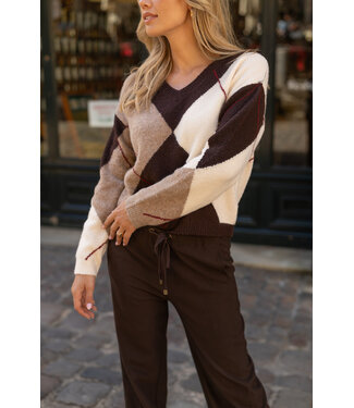 Elvira Elvira Trui Gracie Dark Coffee Check