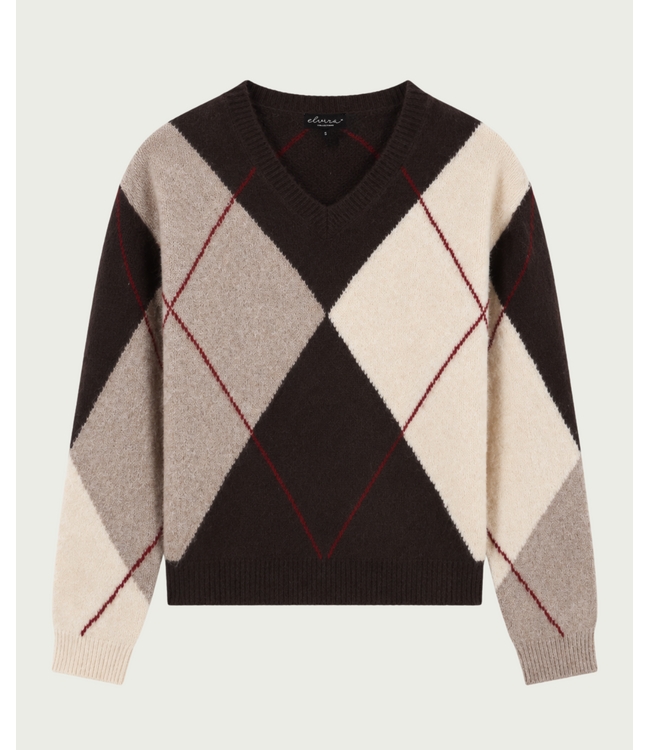 Elvira Trui Gracie Dark Coffee Check