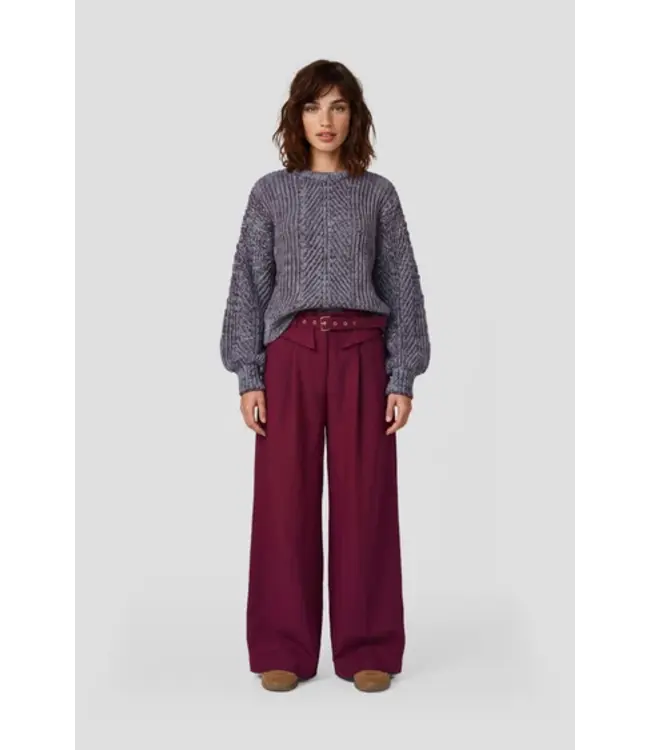 Fluresk Trui Fenni Dusky Maroon / Cloud Blue