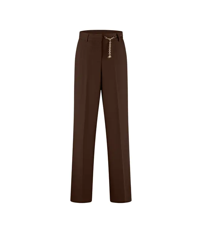 Malelions Pantalon Chain Emblem Dark Brown