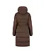 Malelions Jas Emblem Long Puffer Dark Brown