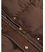 Malelions Jas Emblem Long Puffer Dark Brown