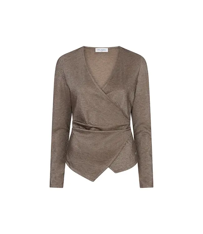 Lofty Manner Top Jori Wrap Taupe