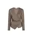 Lofty Manner Top Jori Wrap Taupe