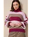 Lofty Manner Trui Jale Chunky Striped Taupe