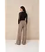 Lofty Manner Top Jolien Draped Mesh Black