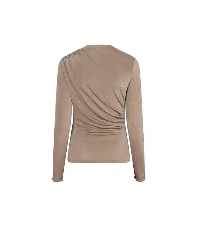 Lofty Manner Top Jimmi Draped Uni Taupe