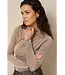 Lofty Manner Top Jimmi Draped Uni Taupe