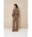 Lofty Manner Broek Josy Pleated Curduroy Taupe