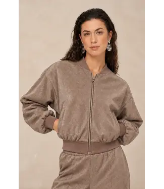 Lofty Manner Lofty Manner Bomber Jacket Jessie Taupe
