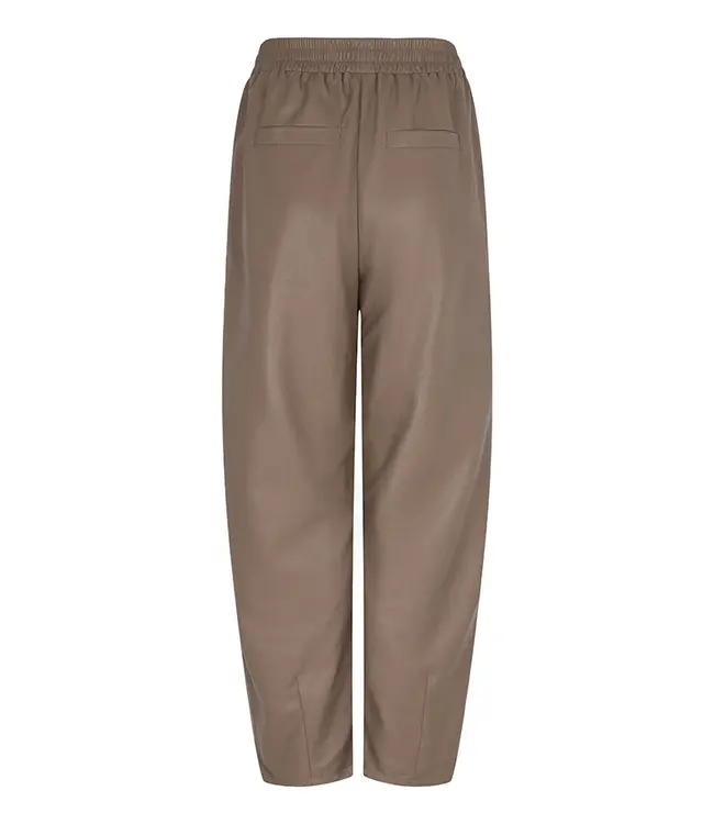 Lofty Manner Broek Janne Balloon PU Taupe
