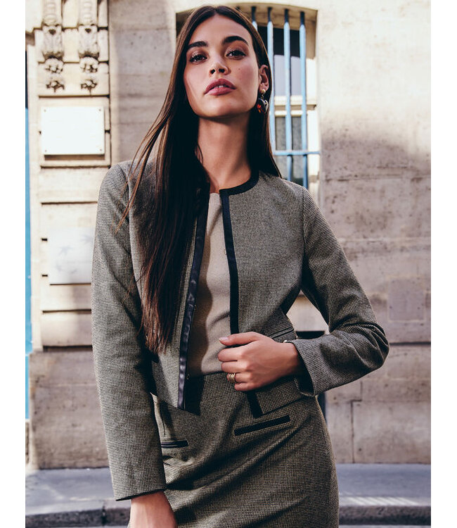 Morgan Blazer Vpopa.f Lierre Brown