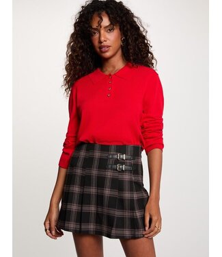 Morgan de toi Morgan Skort Shoto.f Noir Checked