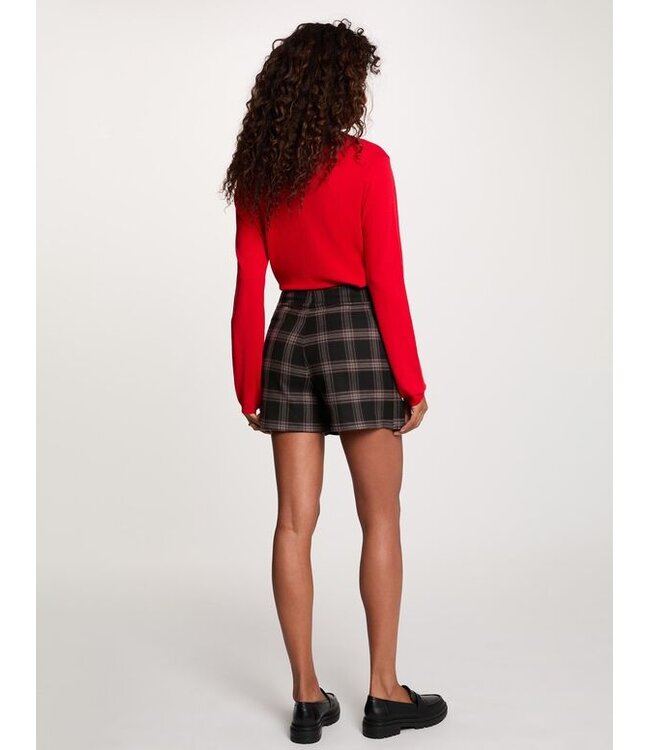 Morgan Skort Shoto.f Noir Checked