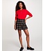 Morgan Skort Shoto.f Noir Checked