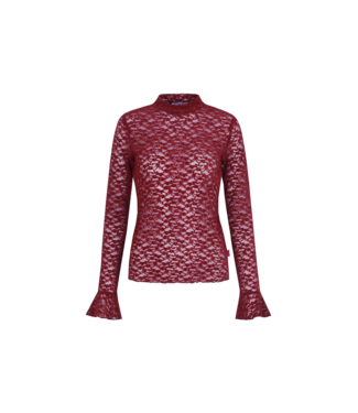 Fluresk Fluresk Top Haily Dusky Maroon