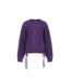 Fluresk Trui Sweater Louve Knit Velour Violet