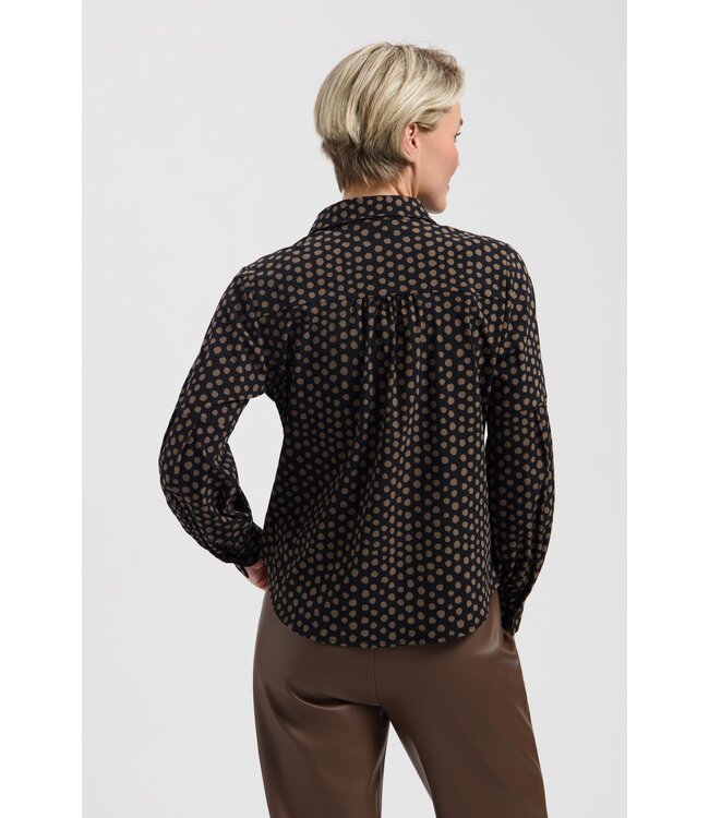 Lady Day Blouse Sterre Truffle/Black
