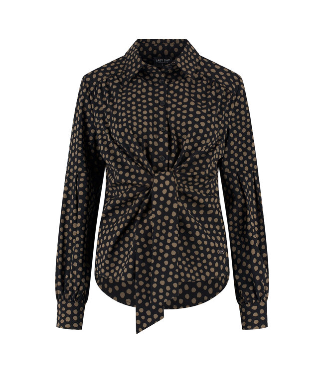 Lady Day Blouse Sterre Truffle/Black
