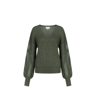 CS The Label CS The Label Trui Alise Dark Olive