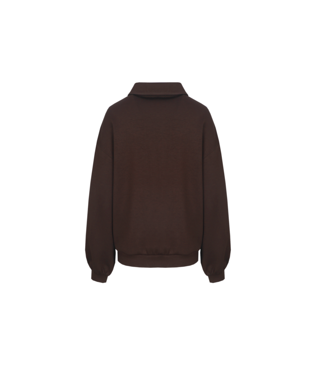 CS The Label Sweater Wes Dark Chocolate