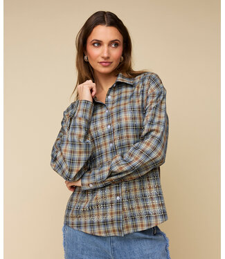 HEYB HEYB Blouse Sylvie Shiny Check Print