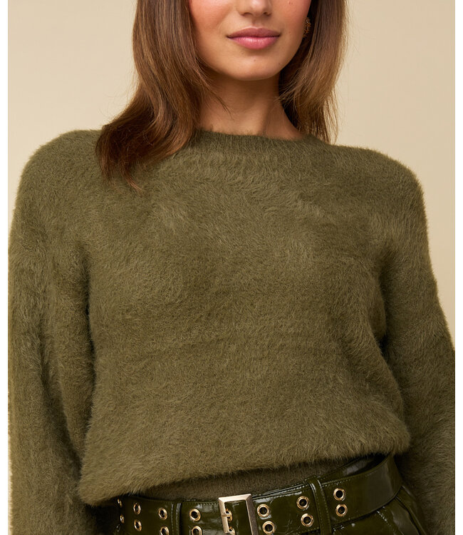 HEYB Trui Fauve Green