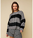 HEYB Trui Lola Grey Black