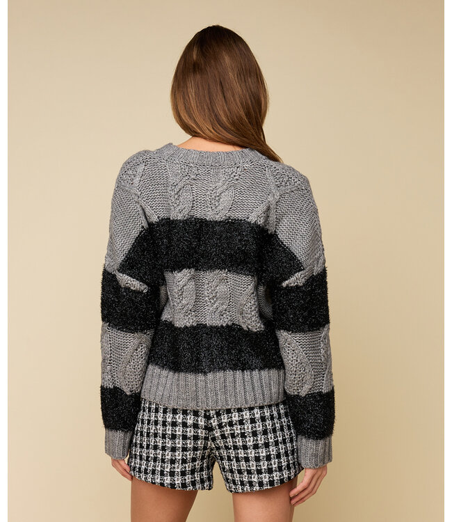 HEYB Trui Lola Grey Black